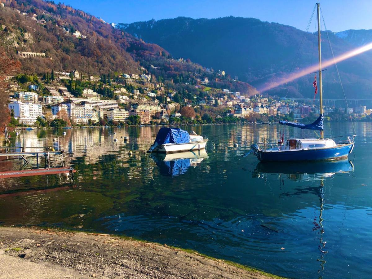 B&B Guest House Du Lac Montreux Bagian luar foto