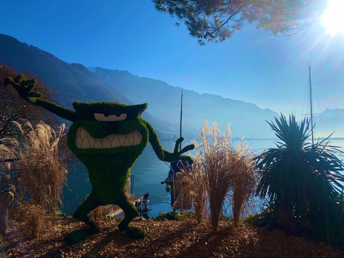 B&B Guest House Du Lac Montreux Bagian luar foto