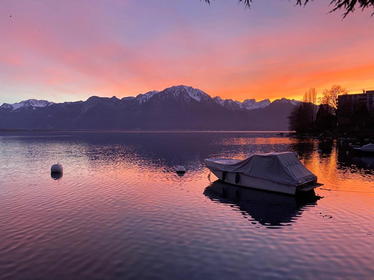 B&B Guest House Du Lac Montreux Bagian luar foto